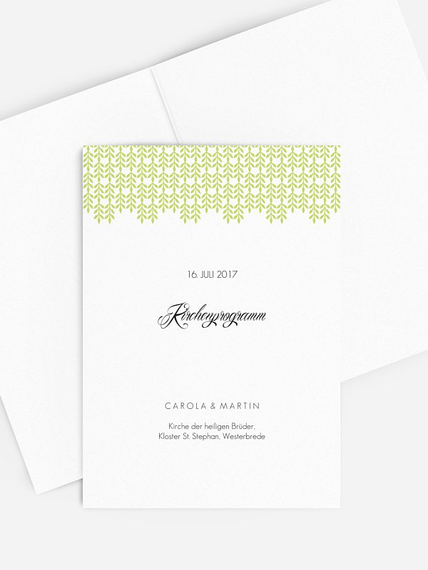Kirchenheft Hochzeit Glamour