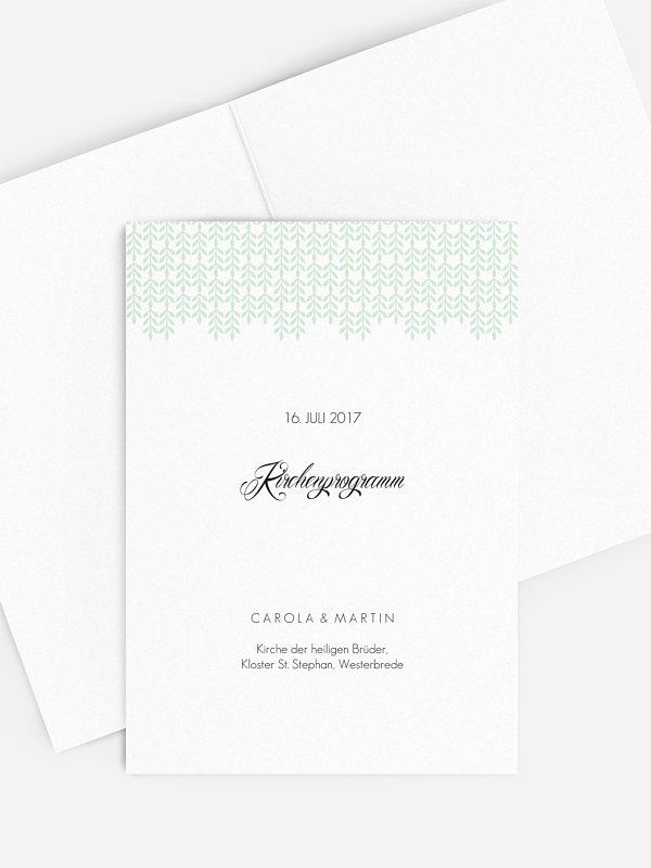 Kirchenheft Hochzeit Glamour