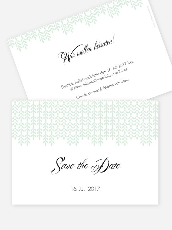Save-the-Date Karte Glamour