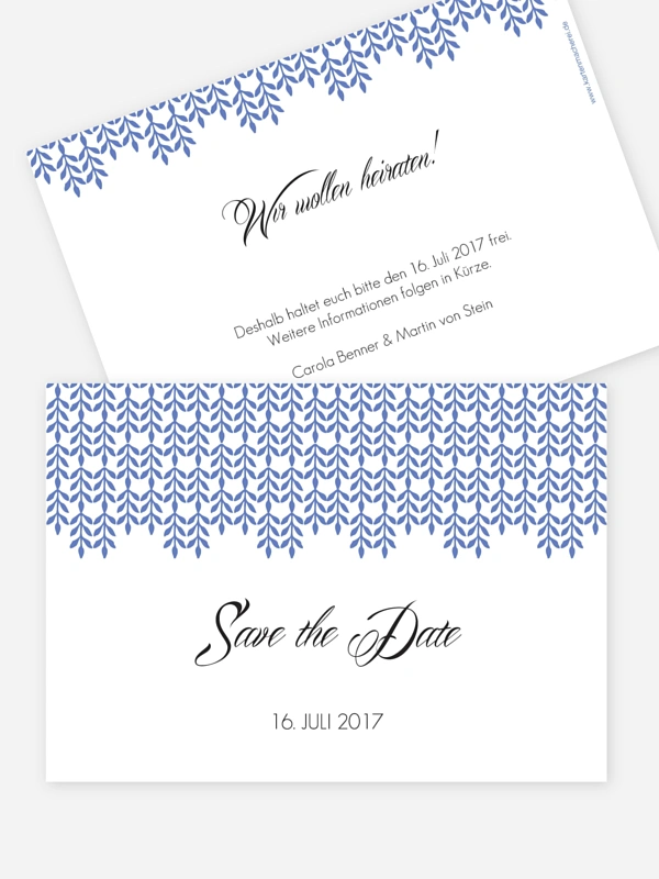 Save-the-Date Karte Glamour