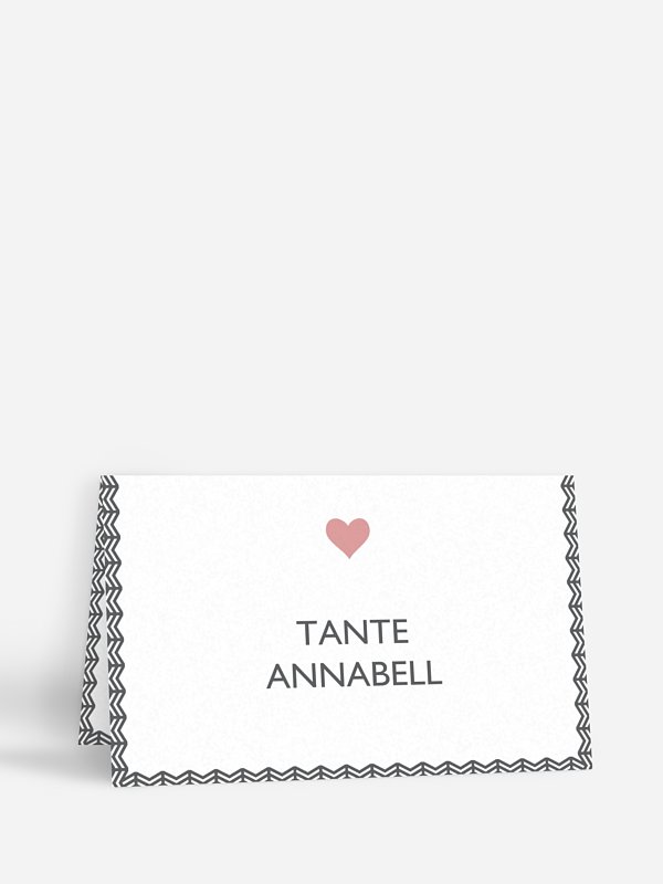 Tischkarte Hochzeit Amors Pfeil