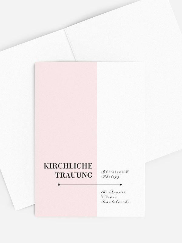 Kirchenheft Hochzeit Color Block