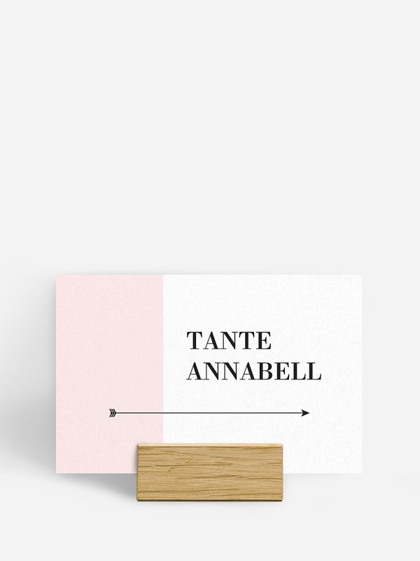 Tischkarte Hochzeit Color Block