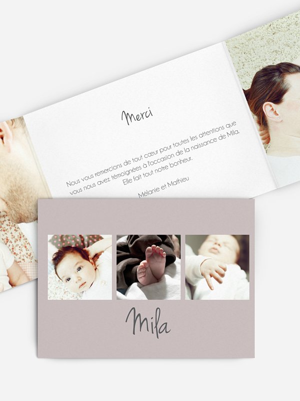 Faire-part naissance Multi-photos