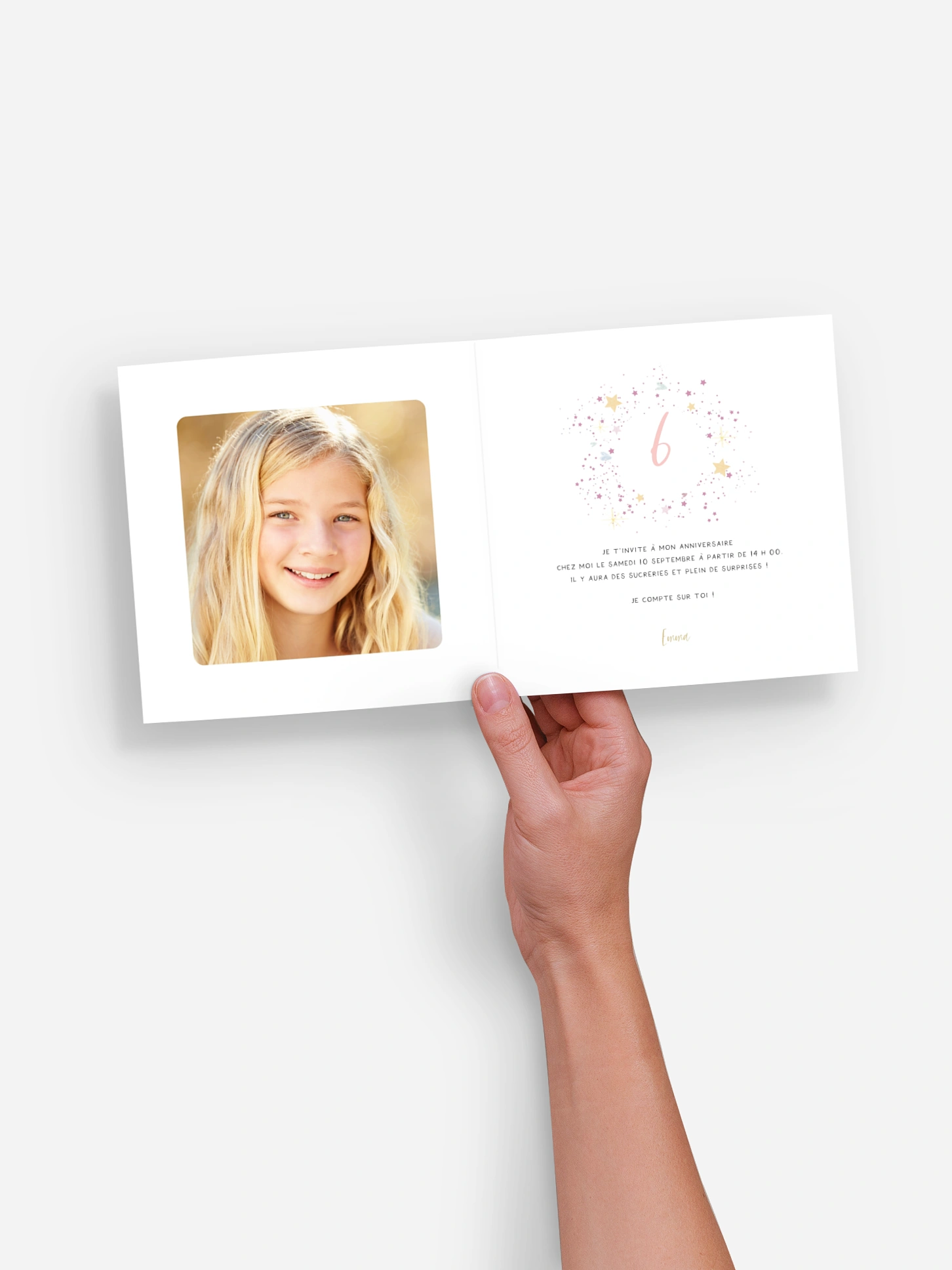 invitation anniversaire enfant Licorne féerique