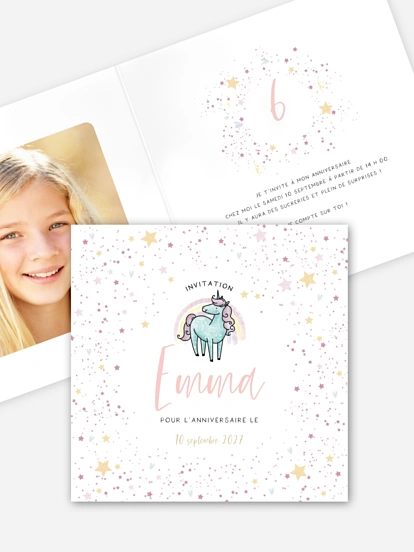 Invitation anniversaire enfant Couronne royale