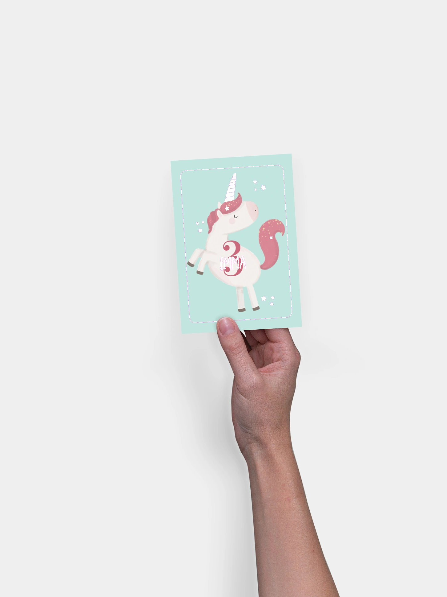invitation anniversaire enfant Jolie licorne
