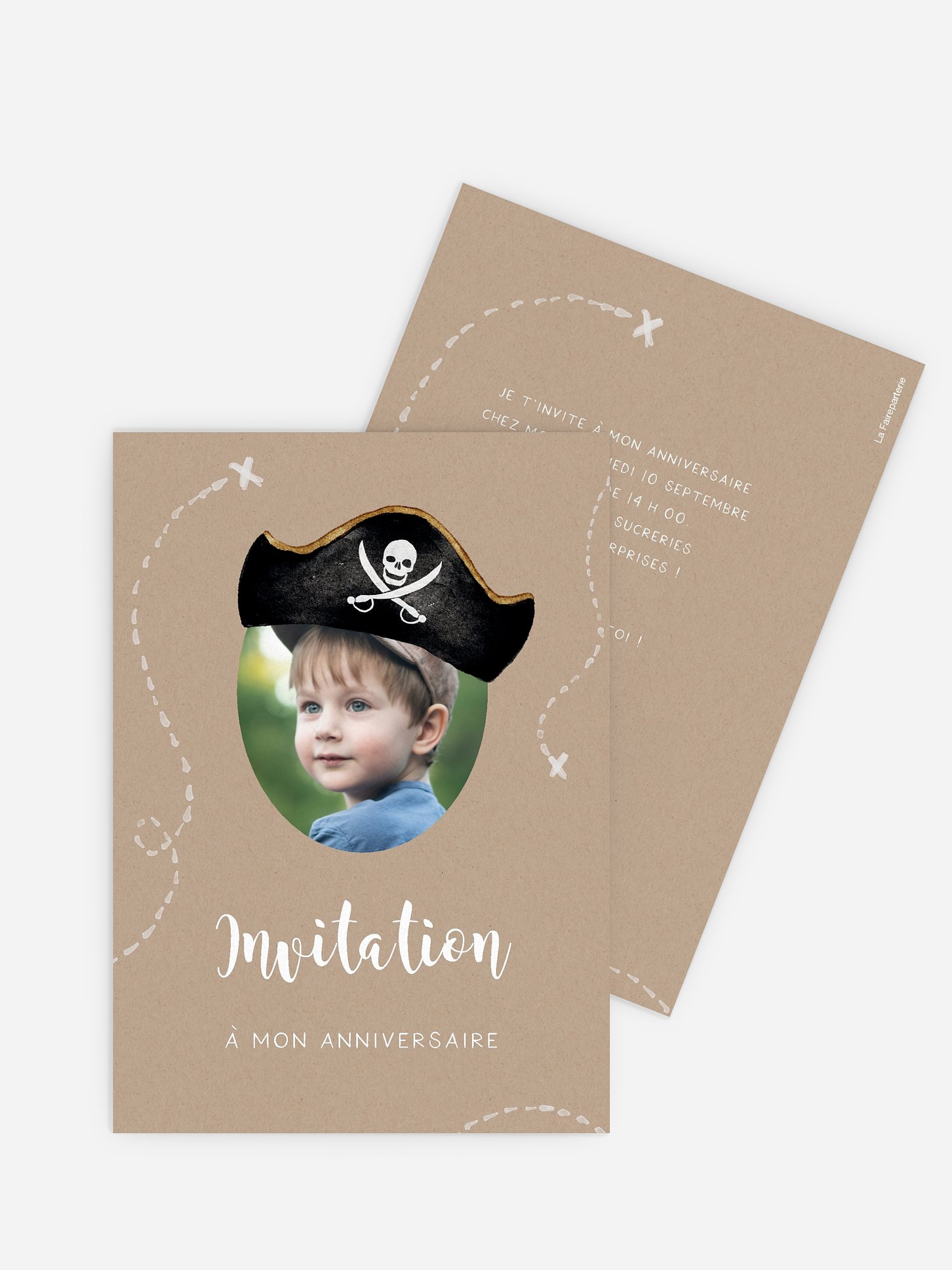 invitation anniversaire enfant Capitaine