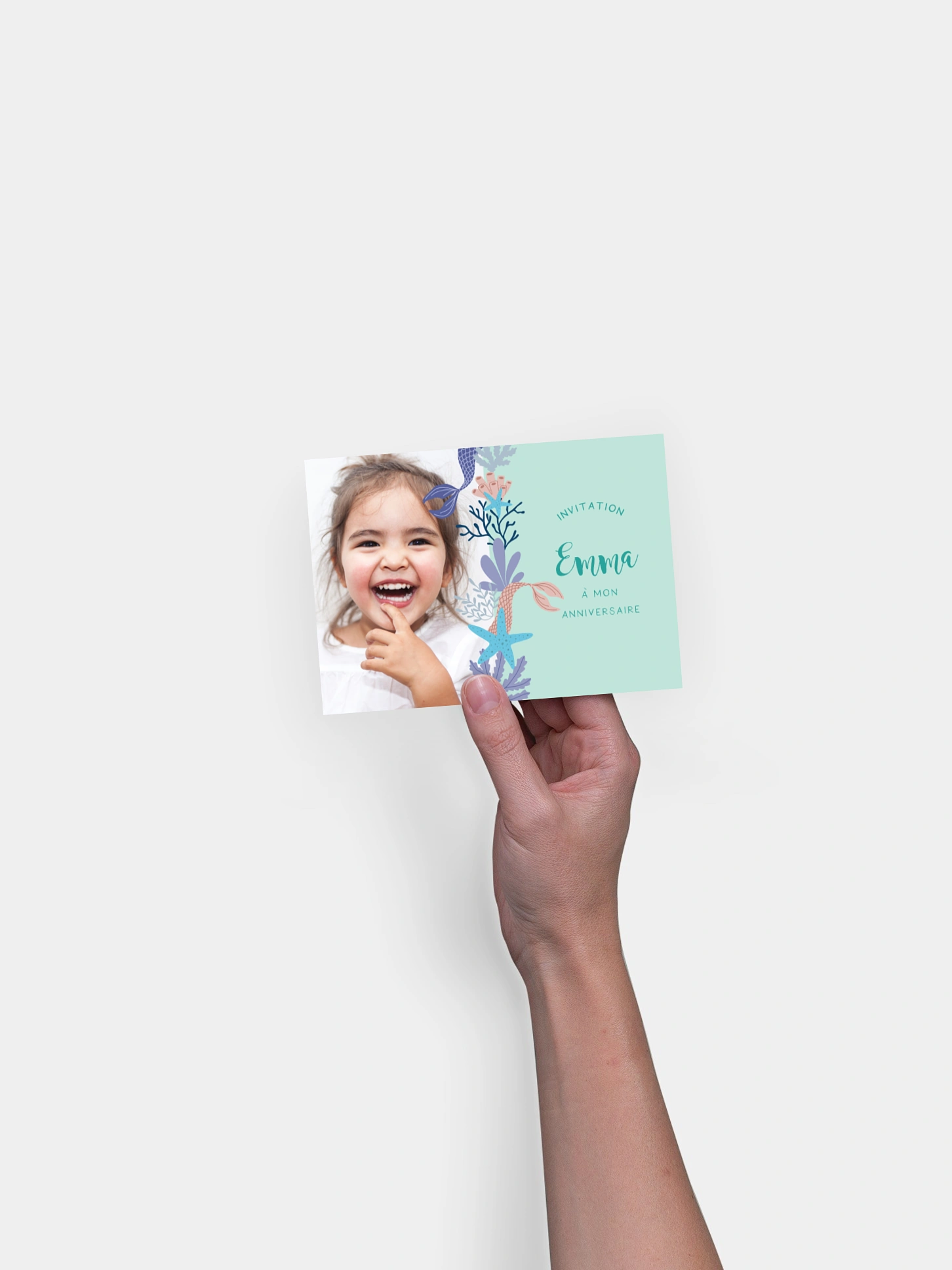 invitation anniversaire enfant Coraux
