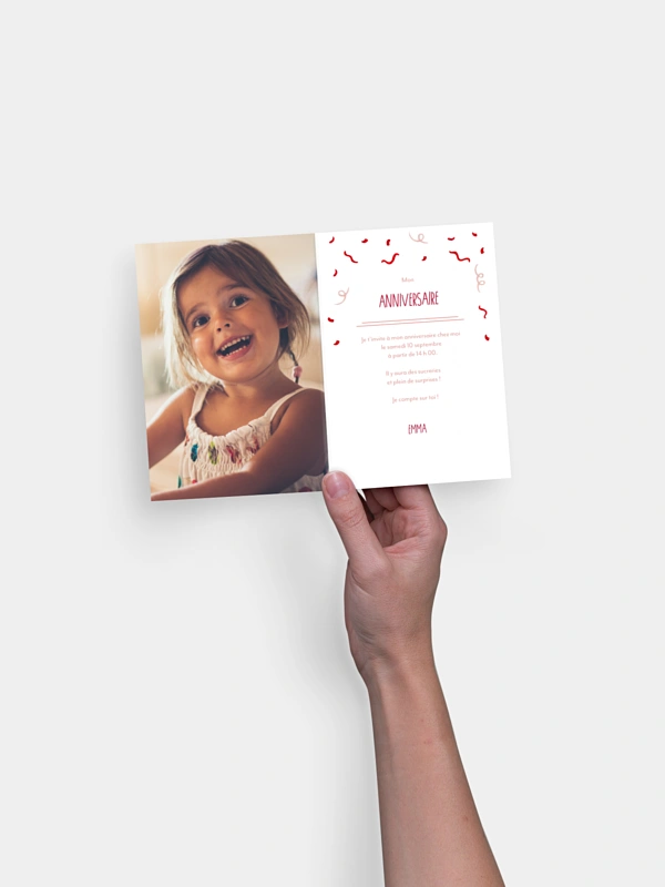 invitation anniversaire enfant Poupée princesse