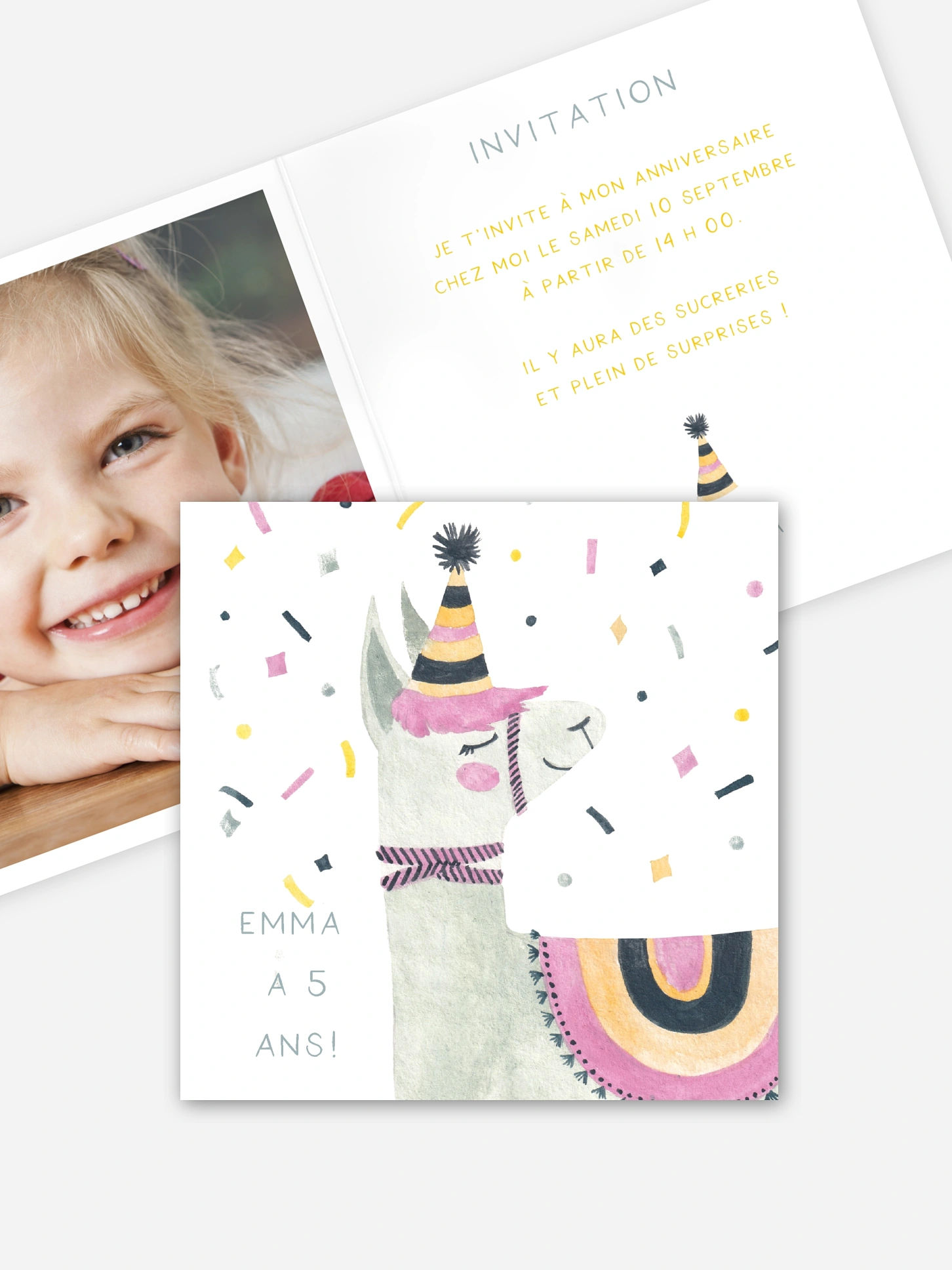 invitation anniversaire enfant Party animal