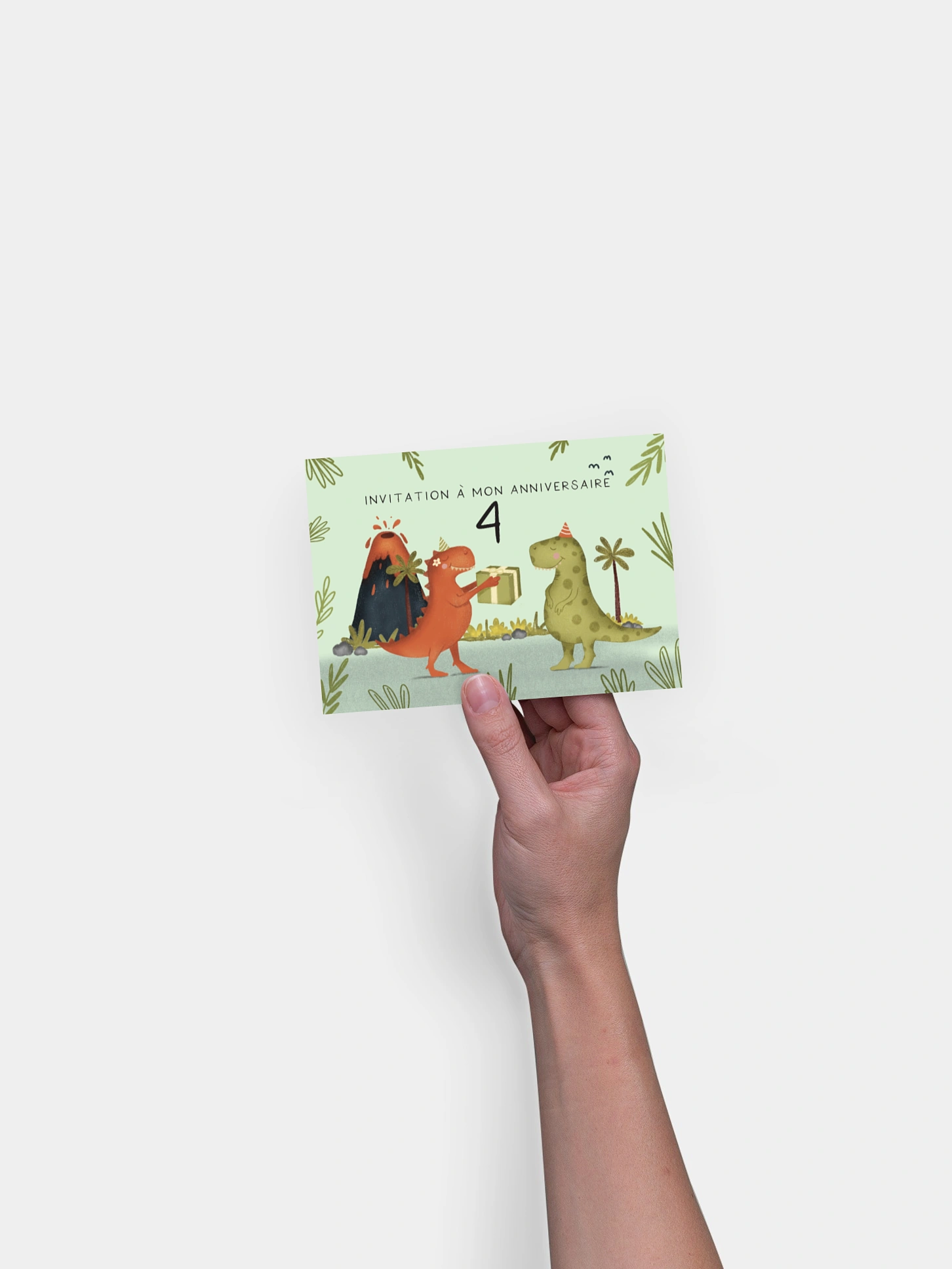 invitation anniversaire enfant Dino party