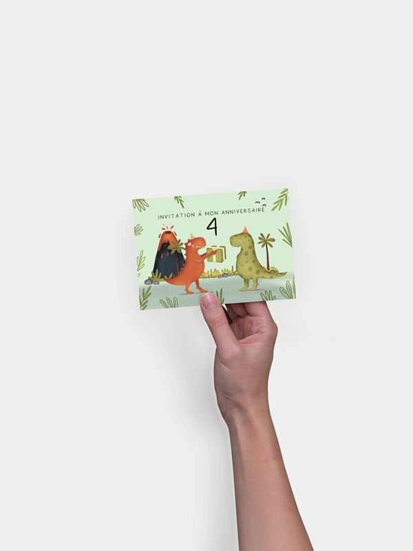 invitation anniversaire enfant Dino party