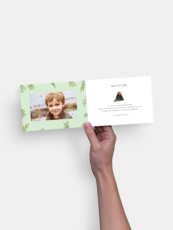 invitation anniversaire enfant Dino party