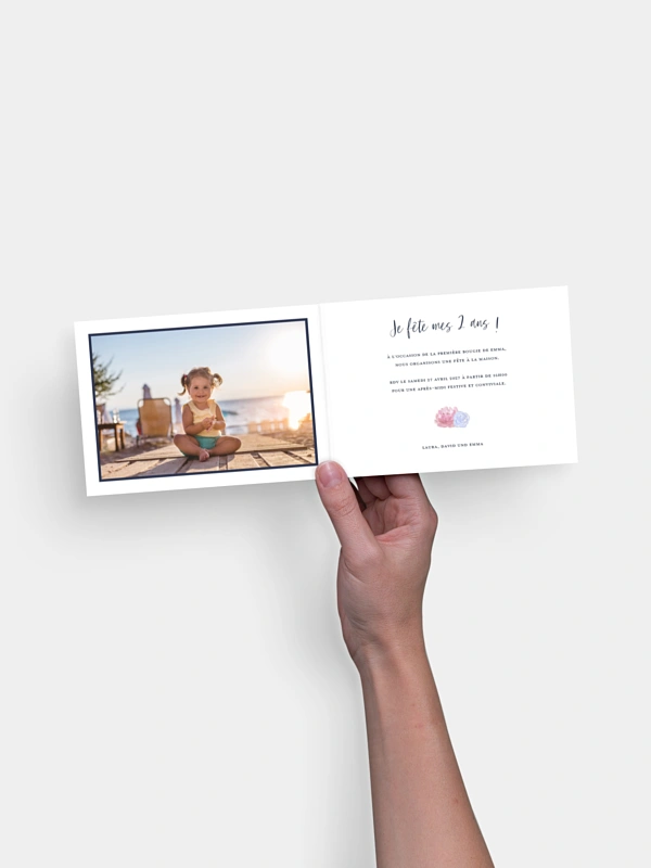 invitation anniversaire enfant Joli cygne 2