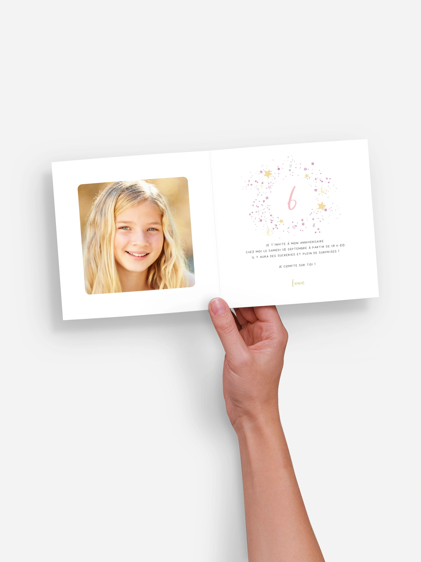 invitation anniversaire enfant Magical Unicorn