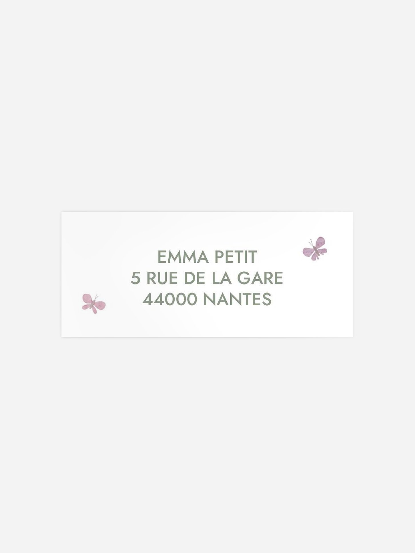 Étiquette expéditeur anniversaire enfant Fête des fleurs