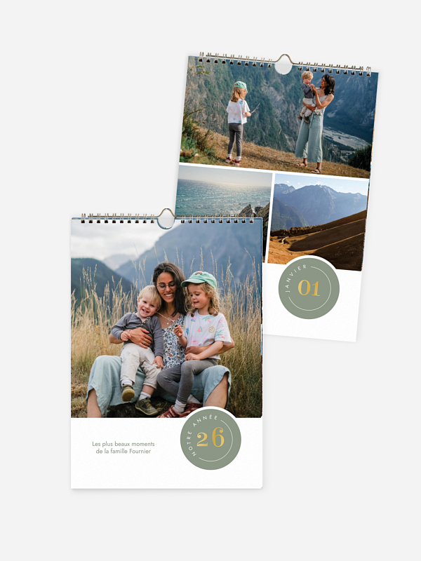 Calendrier mural Ronde annuelle
