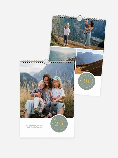 Calendrier mural Ronde annuelle