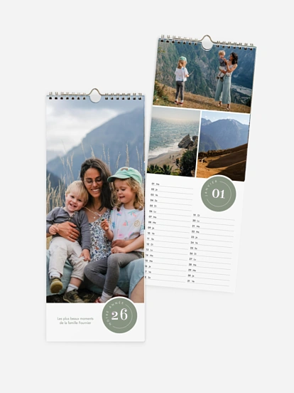 Calendrier mural Ronde annuelle