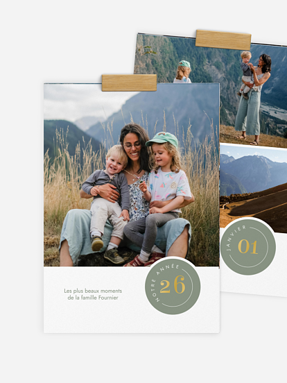 Calendrier mural Ronde annuelle