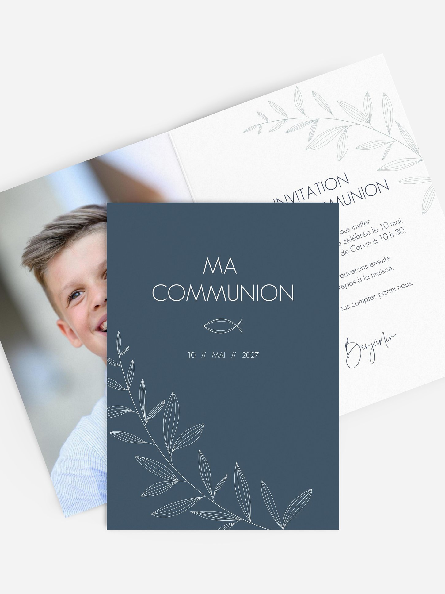 Invitation communion Modern Fish