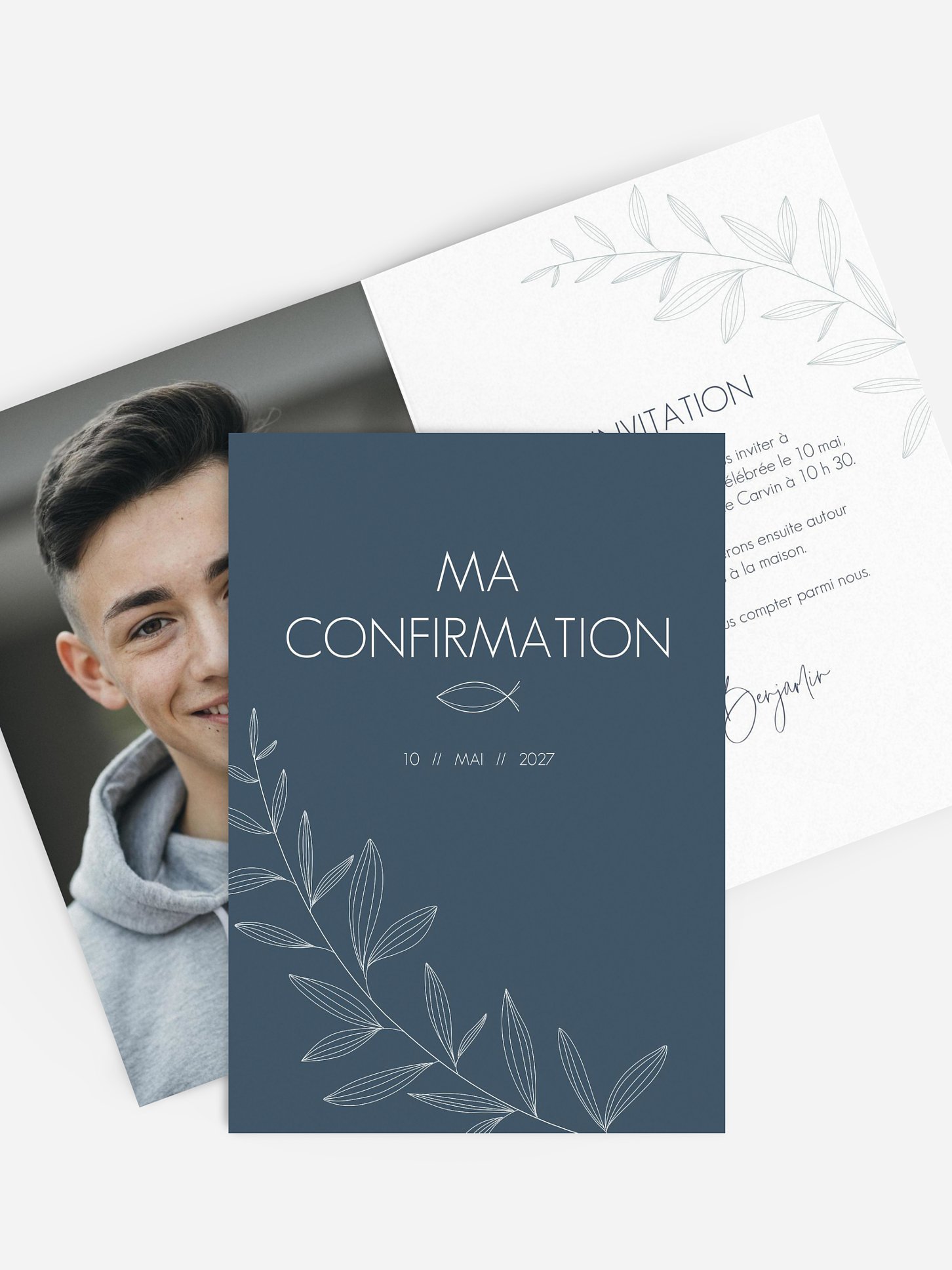 Invitation Confirmation Modern Fish