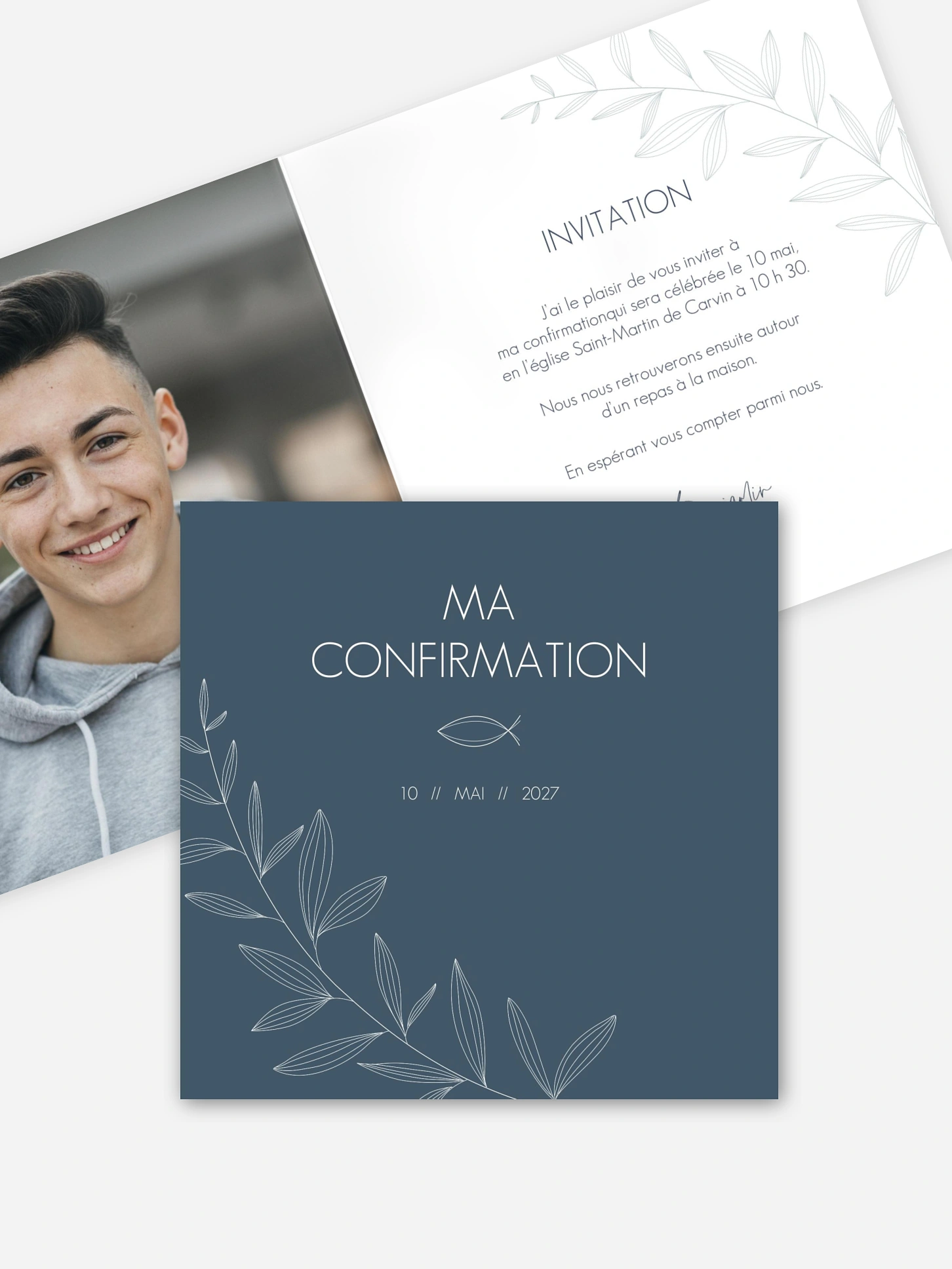 Invitation Confirmation Modern Fish