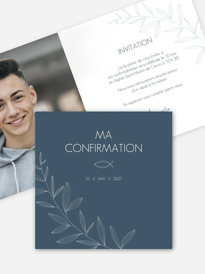 Invitation Confirmation Modern Fish