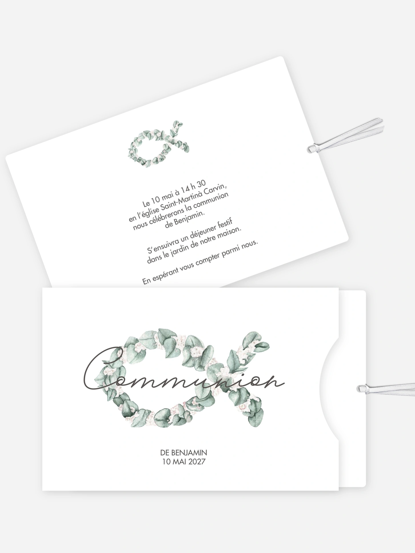 Invitation communion Eucalyptus Fish