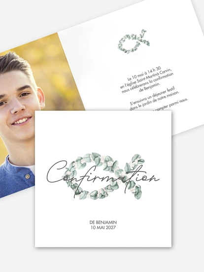 Invitation Confirmation Eucalyptus Fish