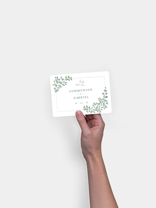 Invitation communion Greenery Dove