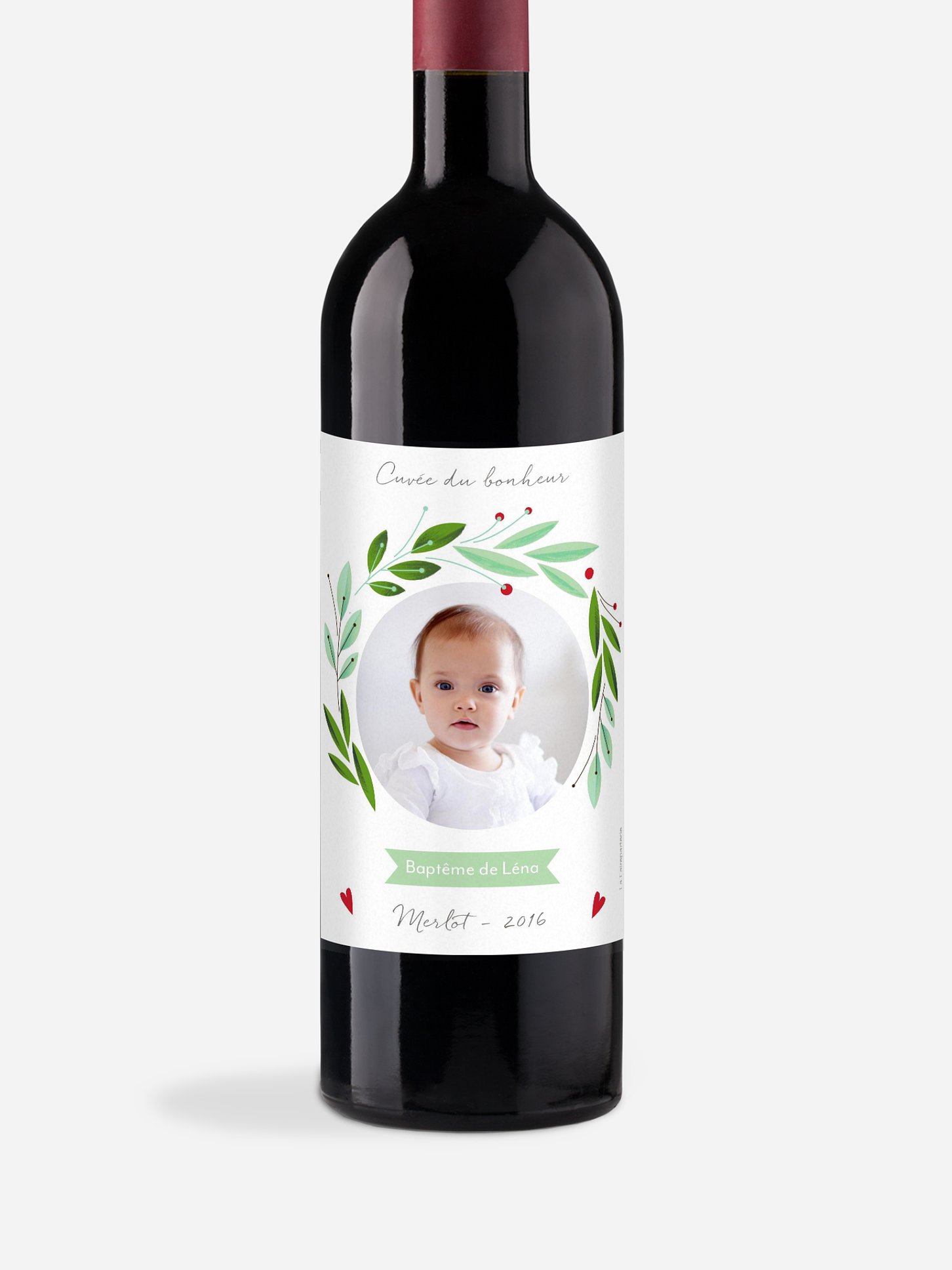 Étiquette pour bouteille Nid d'oiseau