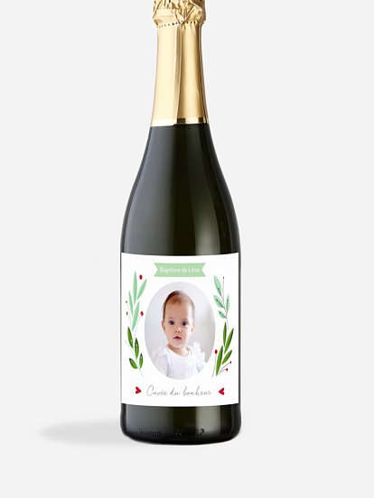 Étiquette pour bouteille Nid d'oiseau