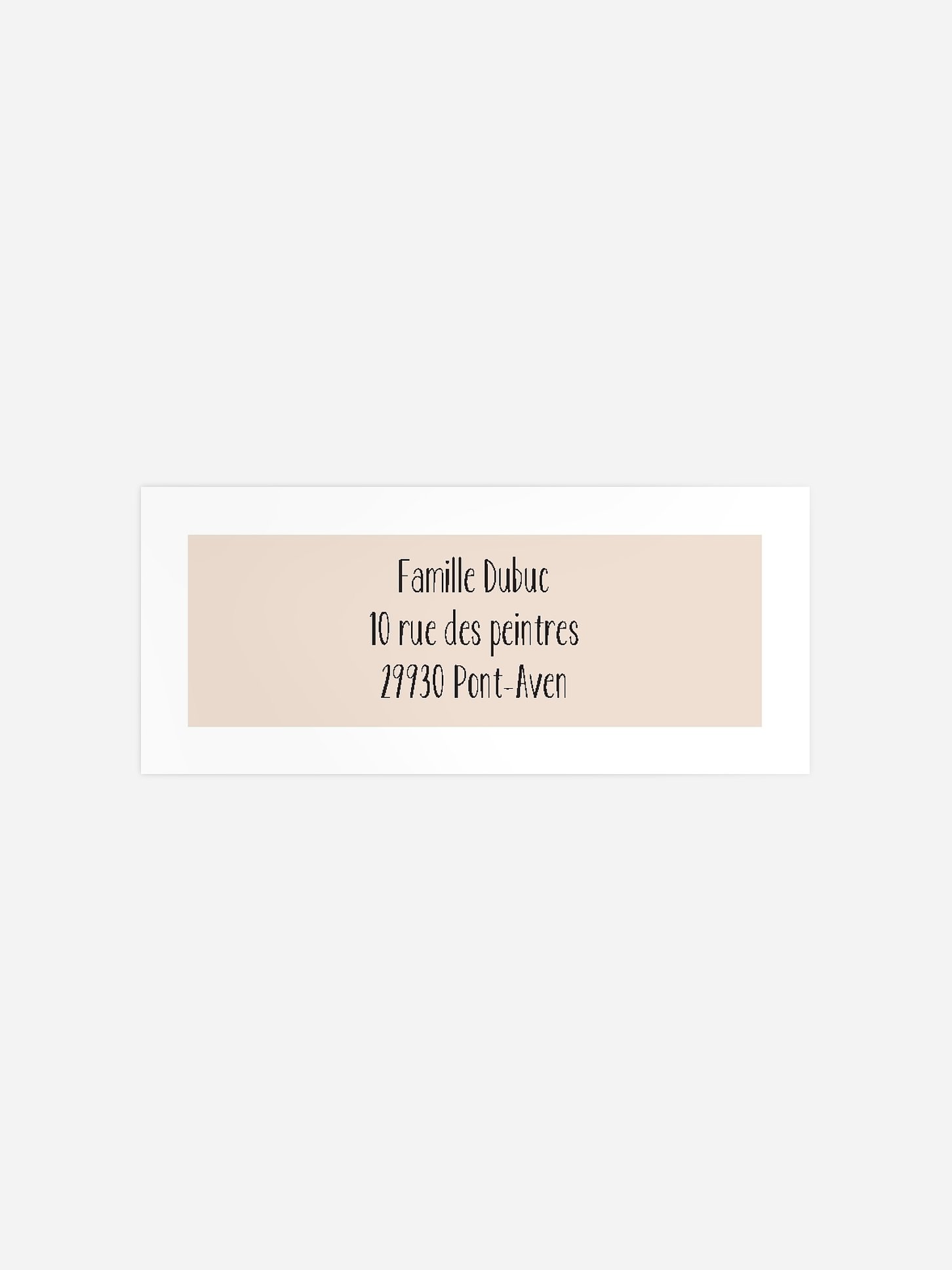 Étiquette expéditeur baptême Baptême picto