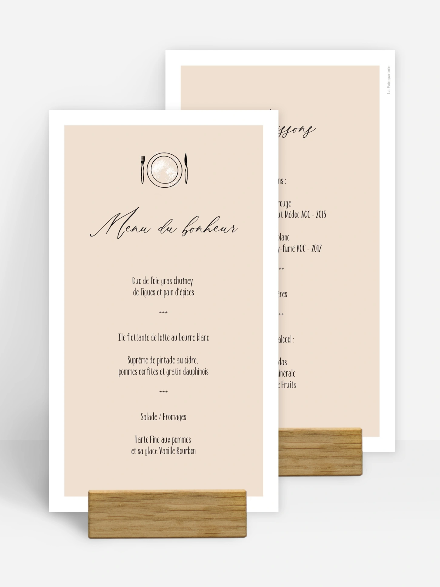 Menu baptême Baptême picto