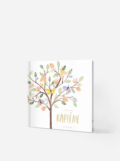 Livre d’or baptême Butterfly Tree