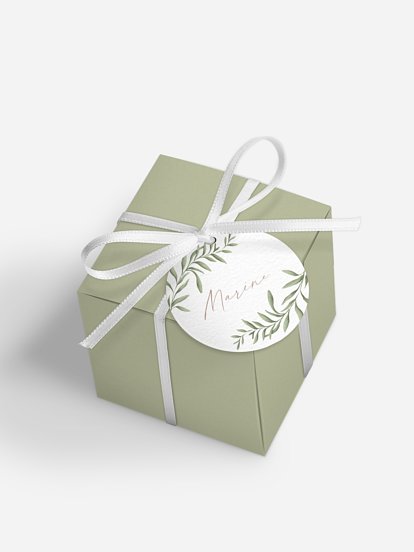 Boite à dragées baptême Picto baptême religieux