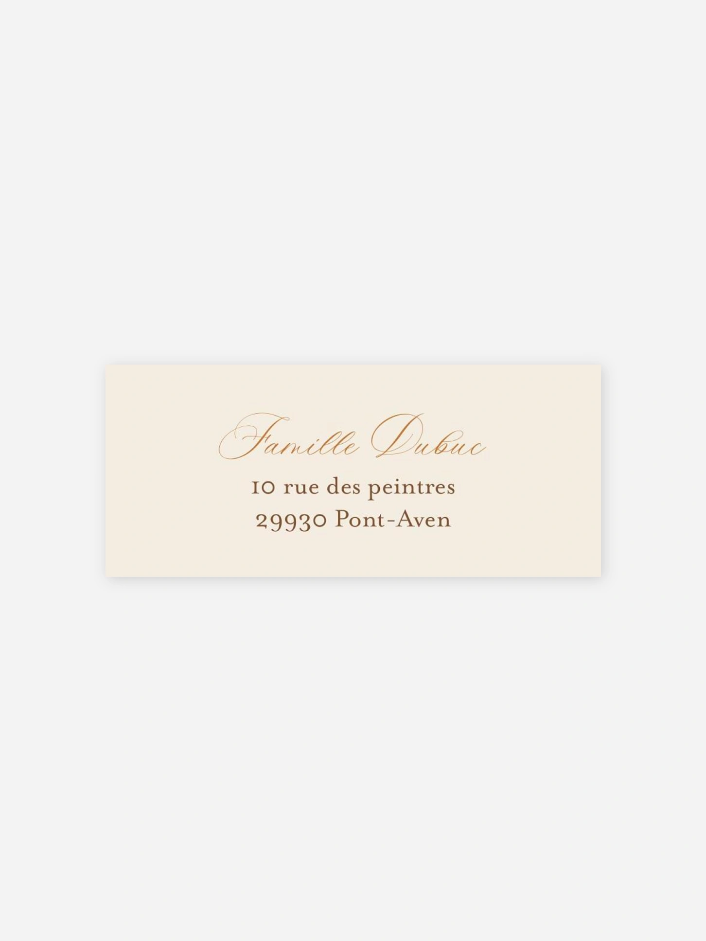 Étiquette expéditeur baptême Petit herbier