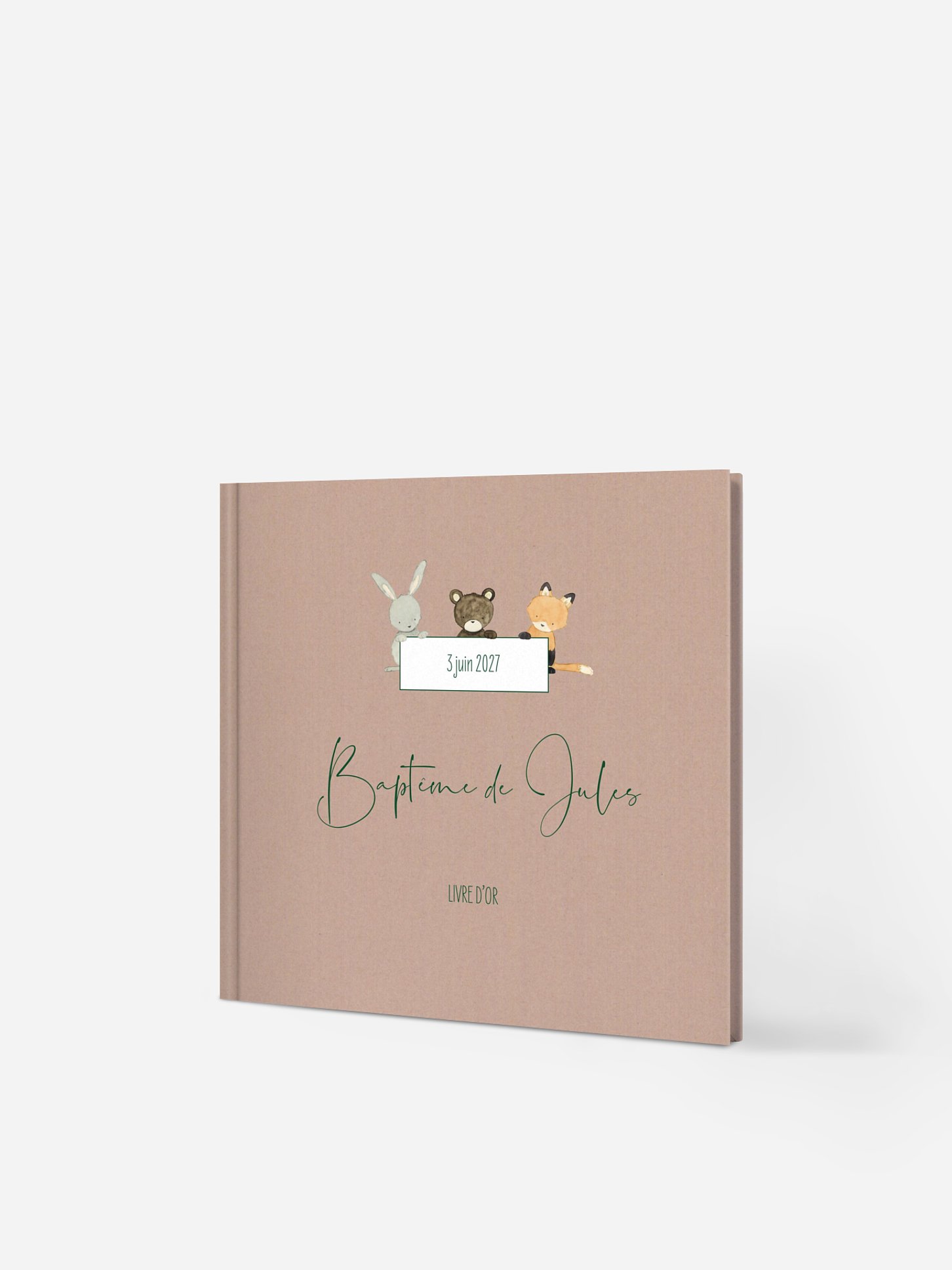 Livre d’or baptême Amis de la forêt
