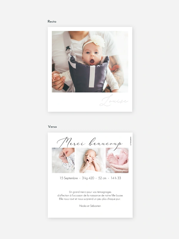 Faire-part naissance Petit miracle