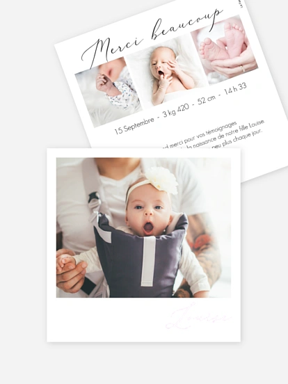 Faire-part naissance Petit miracle