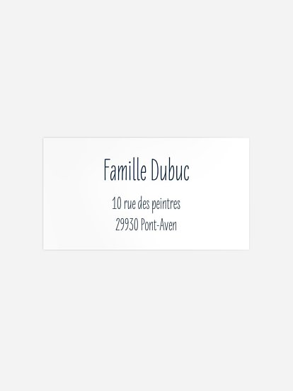 Étiquette destinataire naissance Jolies icônes