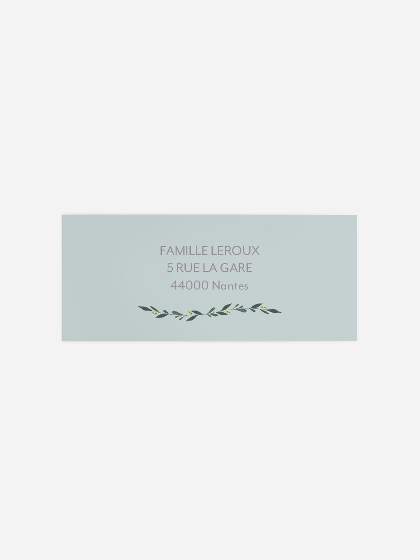 Étiquette expéditeur naissance Famille de lapins