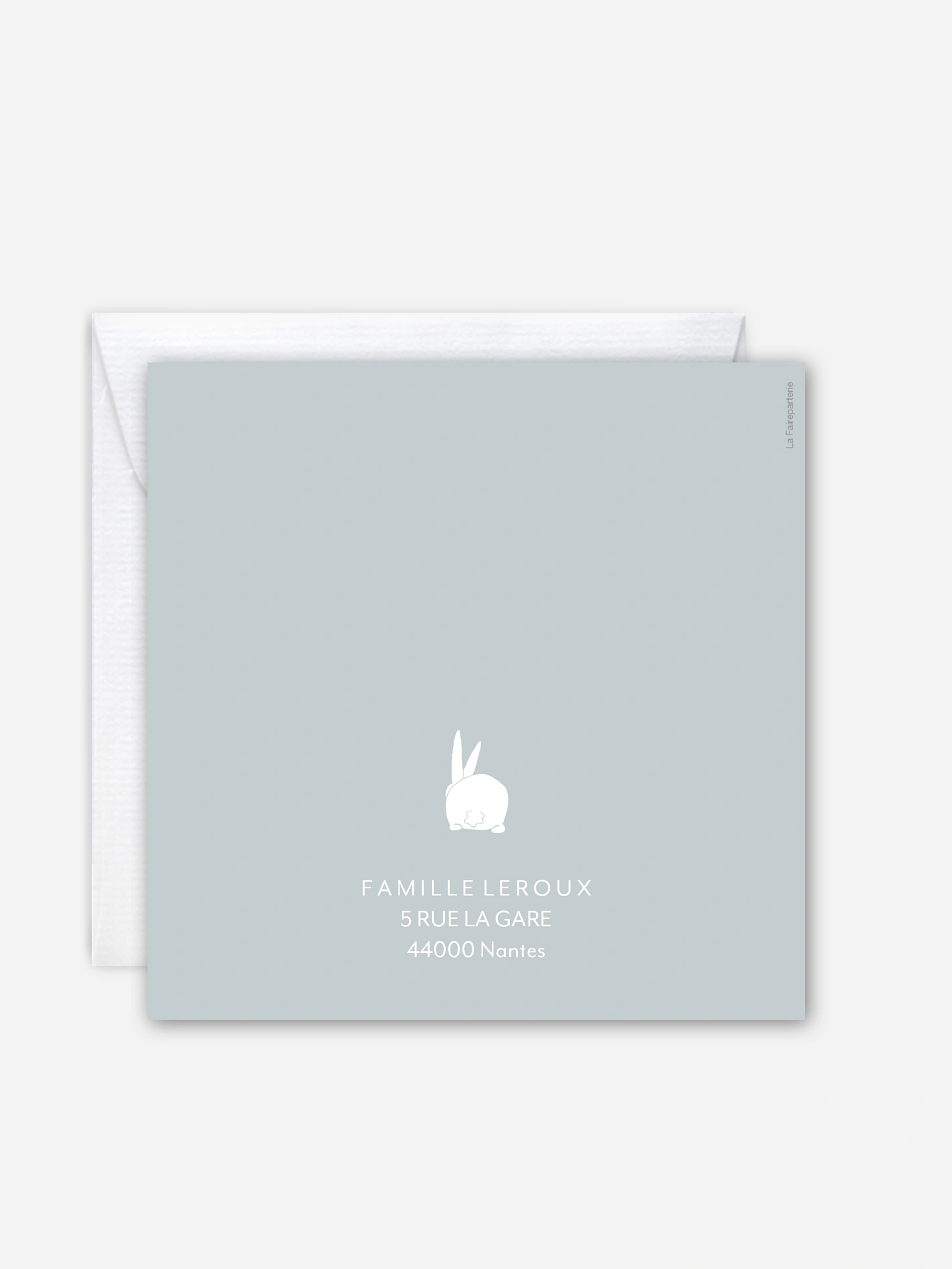 Faire-part naissance Famille de lapins