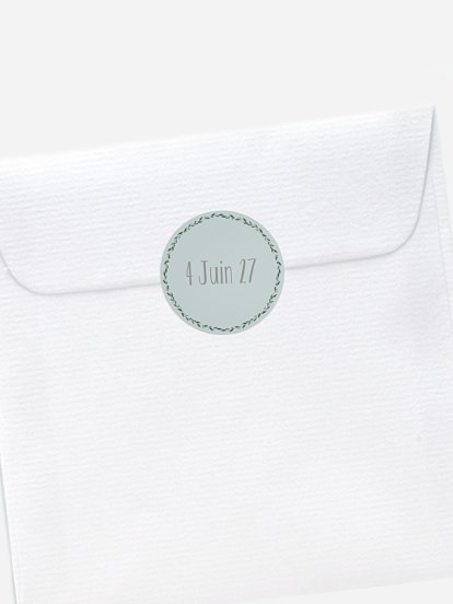 Stickers naissance Famille de lapins