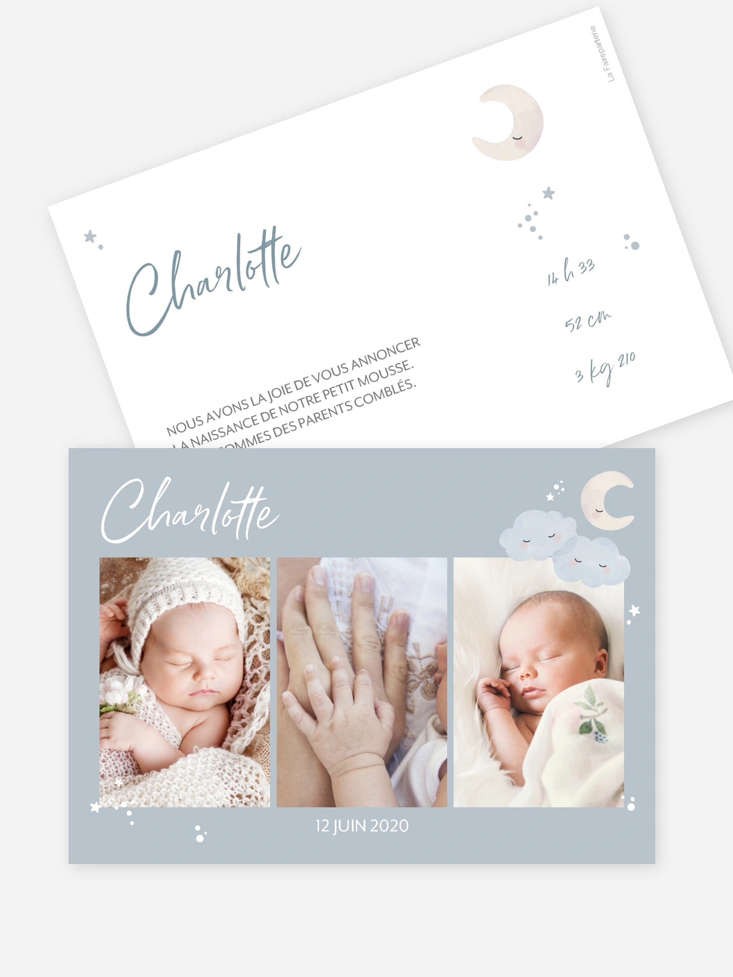 Faire-part naissance Sleepy