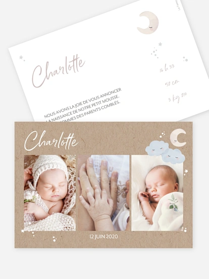 Faire-part naissance Sleepy 