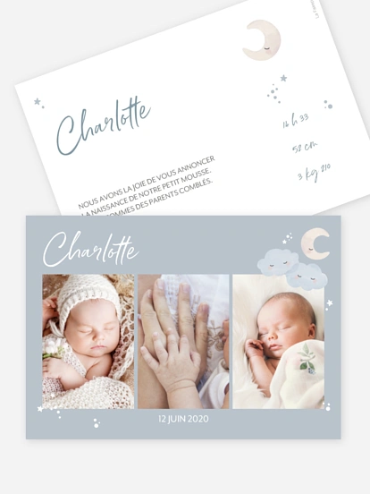 Faire-part naissance Sleepy