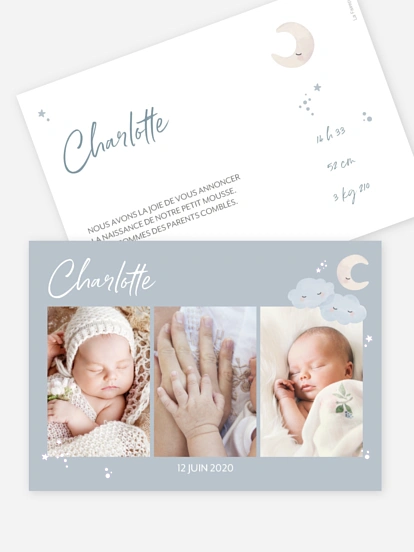 Faire-part naissance Sleepy